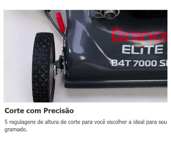 CORTADOR DE GRAMA B4T-7000 SL ELITE BRANCO - Imagem 3