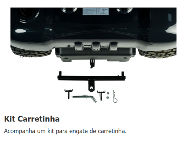 TRATOR DE CORTAR GRAMA BT 1942 BRANCO - Imagem 4