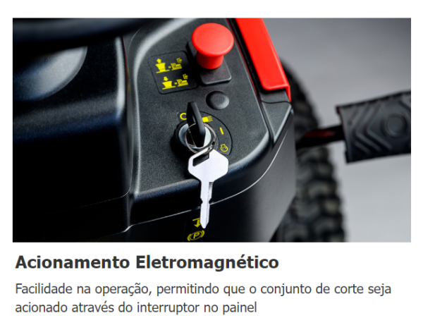 TRATOR DE CORTAR GRAMA BT 1942 BRANCO - Imagem 3